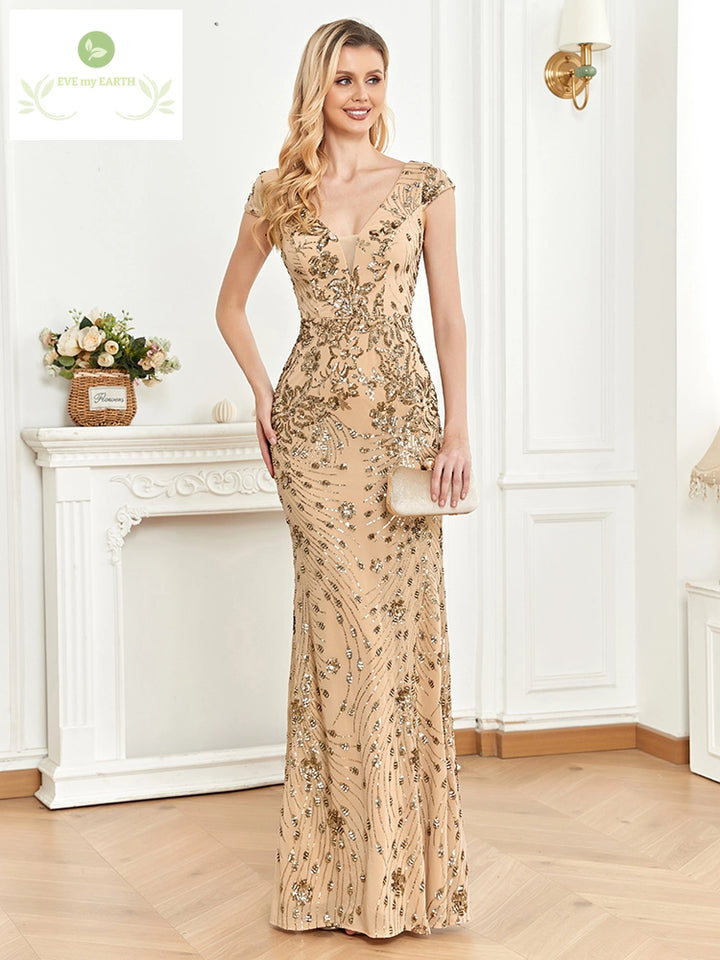 Formal Long Mermaid Evening Dress 2024