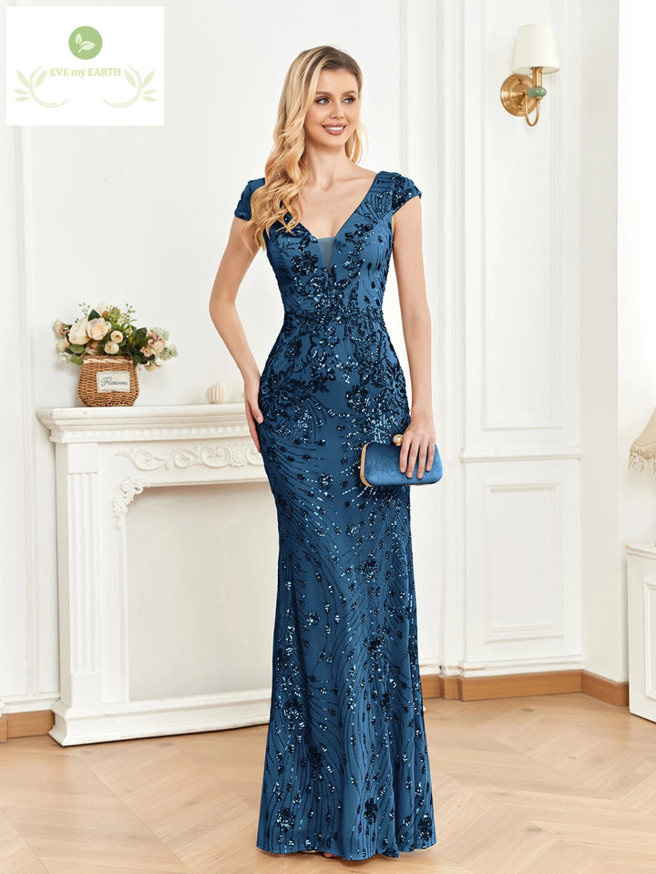 Formal Long Mermaid Evening Dress 2024