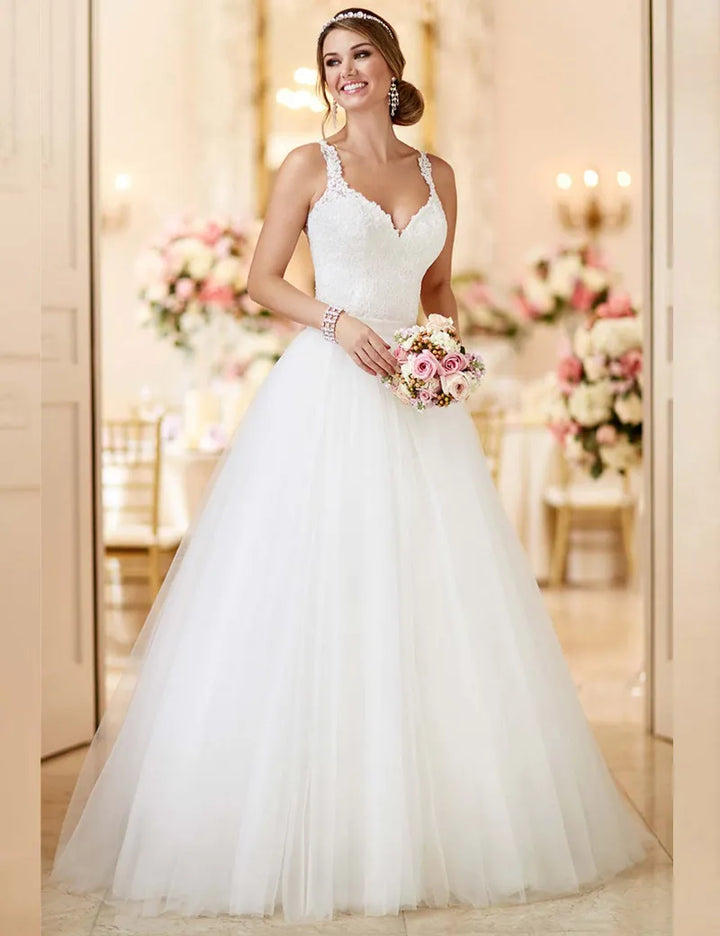 Wedding Dress With Detachable Skirt.