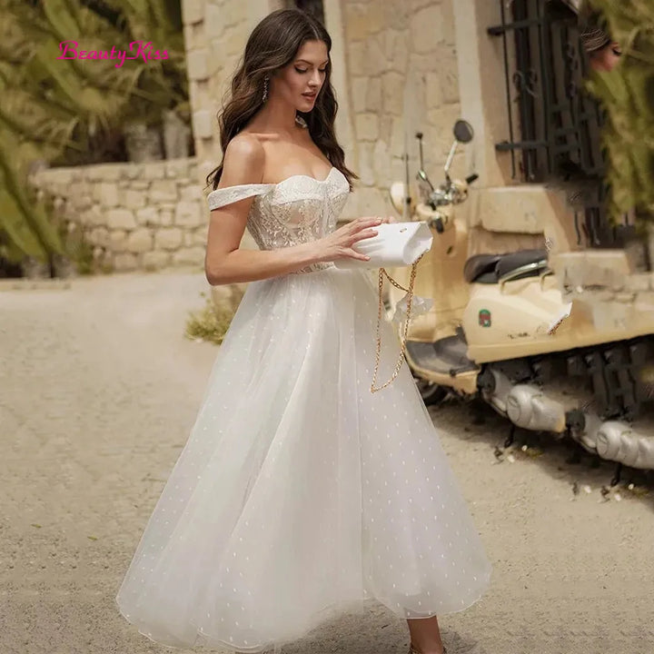 Wedding Dress Sweetheart Off the Shoulder