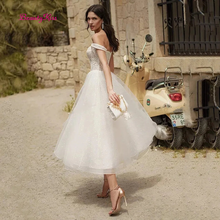 Wedding Dress Sweetheart Off the Shoulder